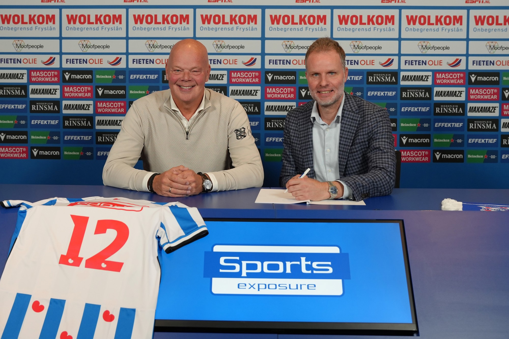 sc Heerenveen en Sports Exposure verlengen langdurige samenwerking