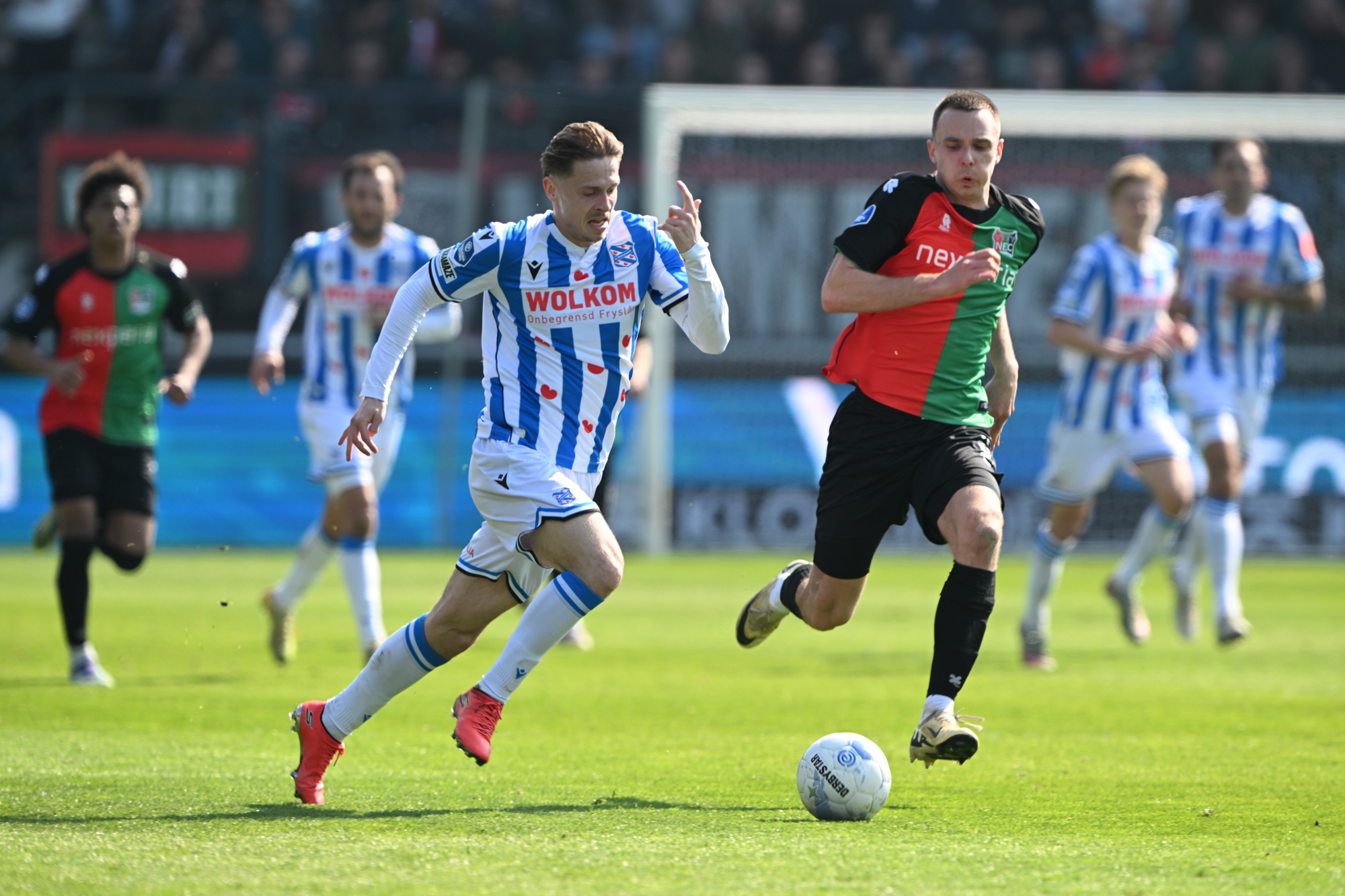 Meerveld en Van Overeem jubelen en balen na gelijkspel tegen N.E.C.: ''Ik had twee keer moeten score